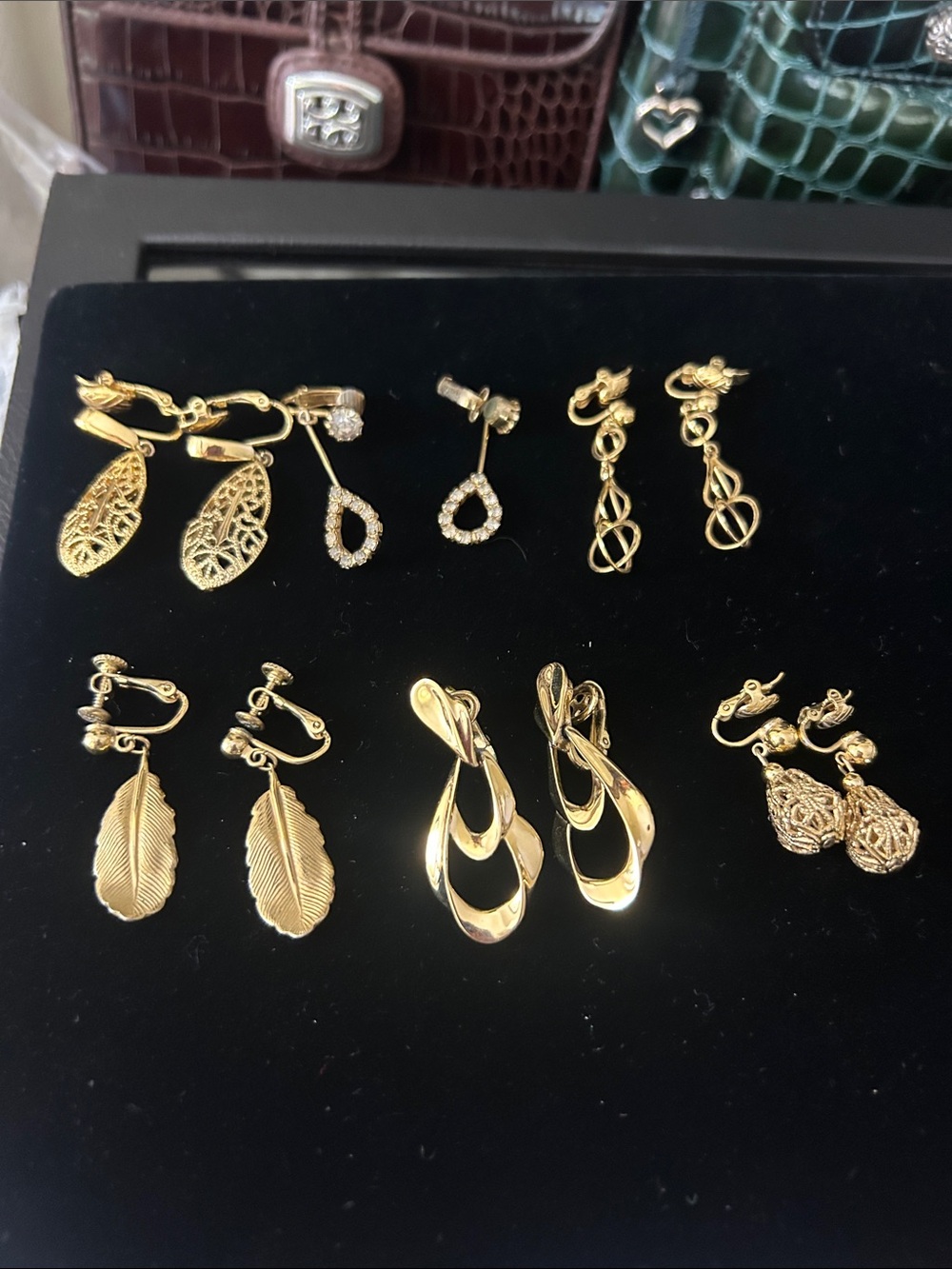 Gold-Tone Women's Dangle Earrings Collection - Elegant Styles